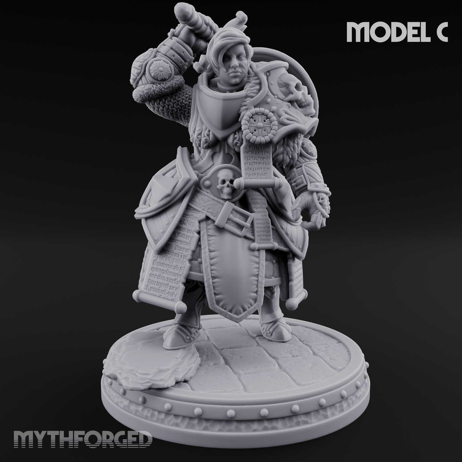The Unseeing Holy Paladin Order Miniature for Dungeons and Dragons, Pathfinder or other TTRPGs