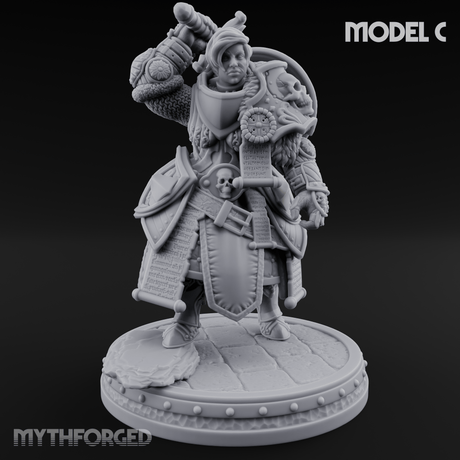The Unseeing Holy Paladin Order C Miniature for Dungeons and Dragons, Pathfinder or other TTRPGs
