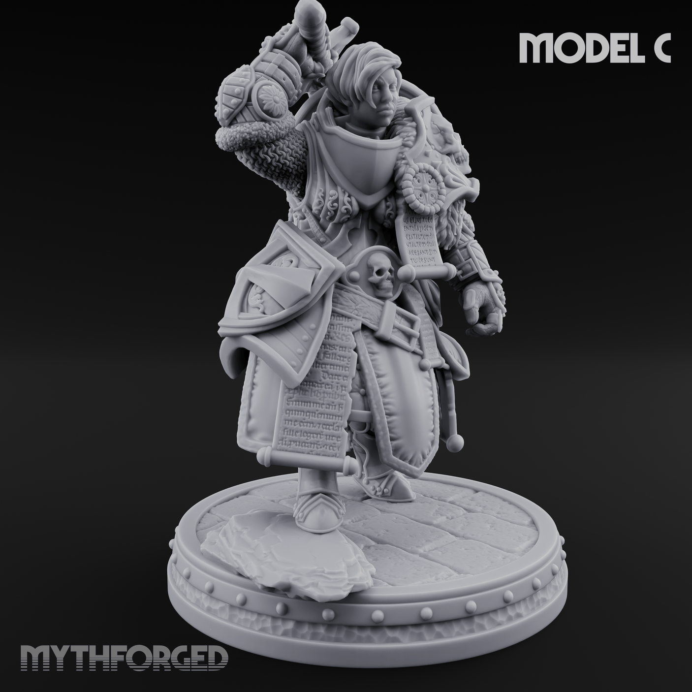 The Unseeing Holy Paladin Order C Miniature for Dungeons and Dragons, Pathfinder or other TTRPGs
