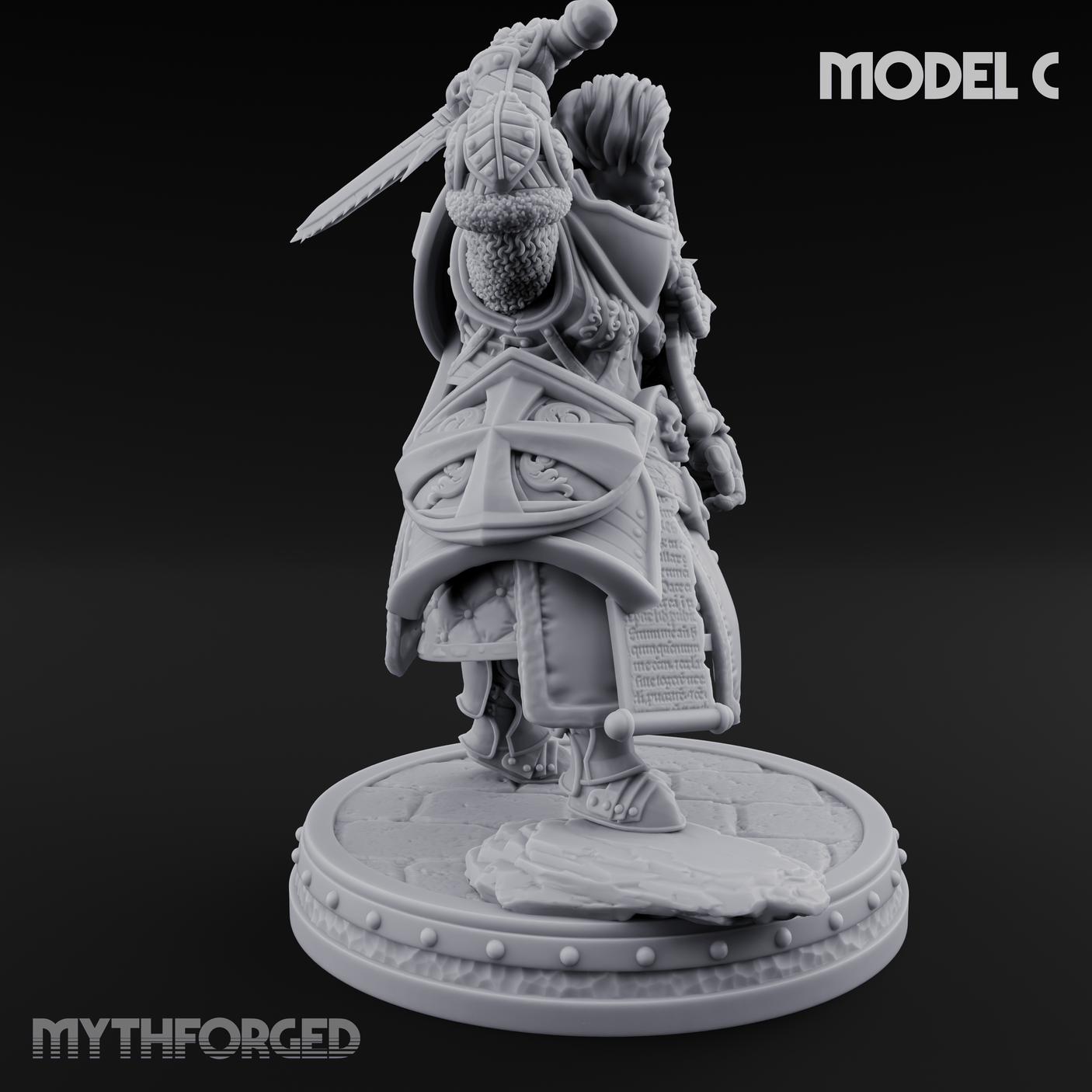 The Unseeing Holy Paladin Order C Miniature for Dungeons and Dragons, Pathfinder or other TTRPGs