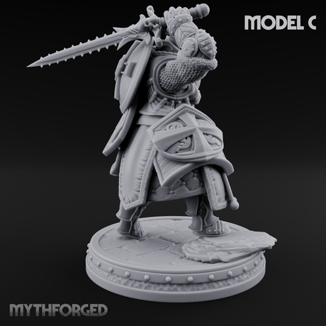 The Unseeing Holy Paladin Order C Miniature for Dungeons and Dragons, Pathfinder or other TTRPGs