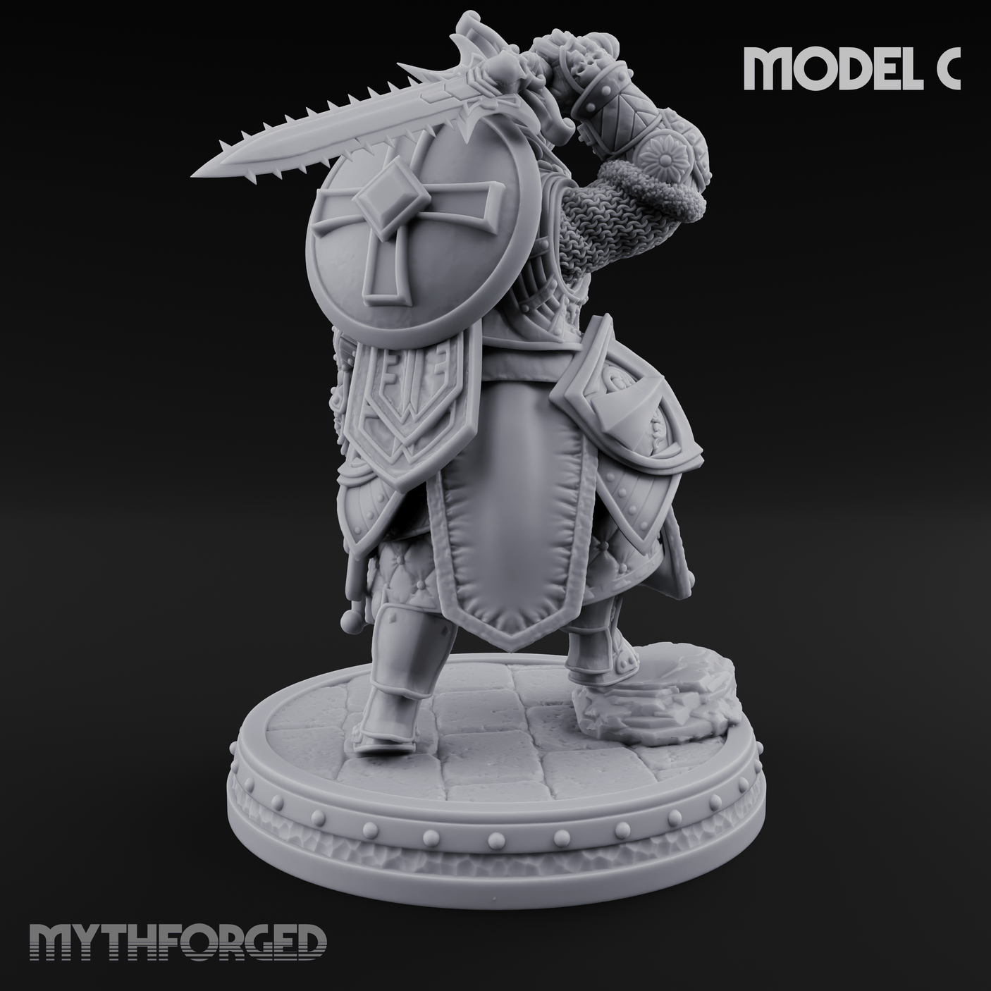 The Unseeing Holy Paladin Order C Miniature for Dungeons and Dragons, Pathfinder or other TTRPGs