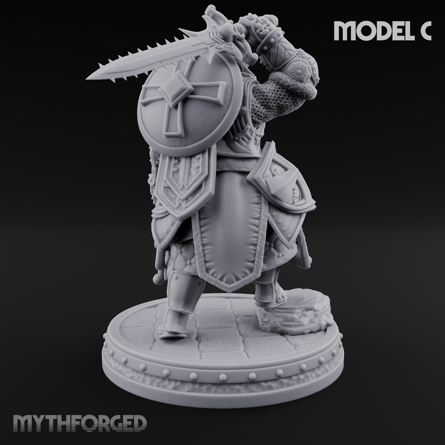The Unseeing Holy Paladin Order C Miniature for Dungeons and Dragons, Pathfinder or other TTRPGs