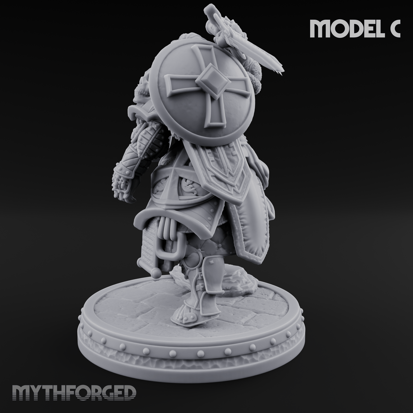 The Unseeing Holy Paladin Order C Miniature for Dungeons and Dragons, Pathfinder or other TTRPGs