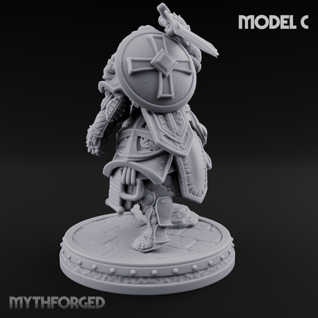 The Unseeing Holy Paladin Order C Miniature for Dungeons and Dragons, Pathfinder or other TTRPGs