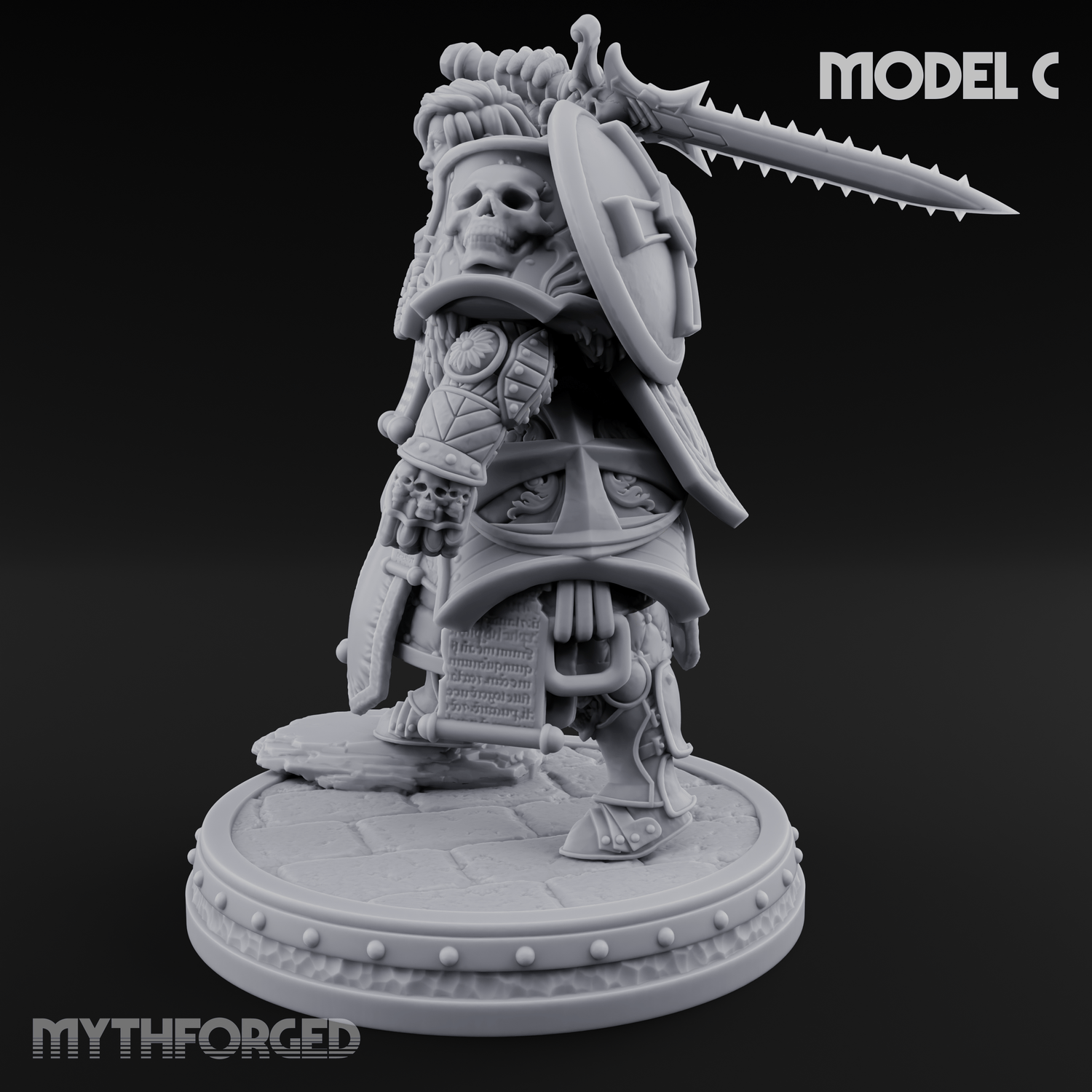 The Unseeing Holy Paladin Order C Miniature for Dungeons and Dragons, Pathfinder or other TTRPGs