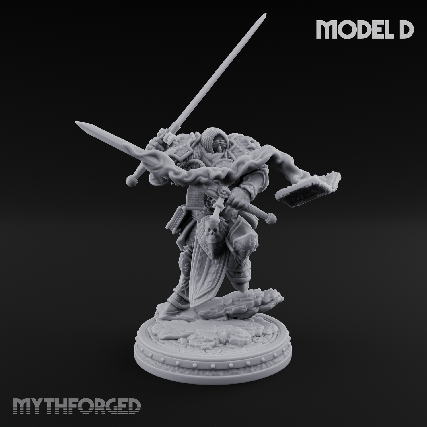 The Unseeing Holy Paladin Order Miniature for Dungeons and Dragons, Pathfinder or other TTRPGs