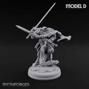The Unseeing Holy Paladin Order D Miniature for Dungeons and Dragons, Pathfinder or other TTRPGs