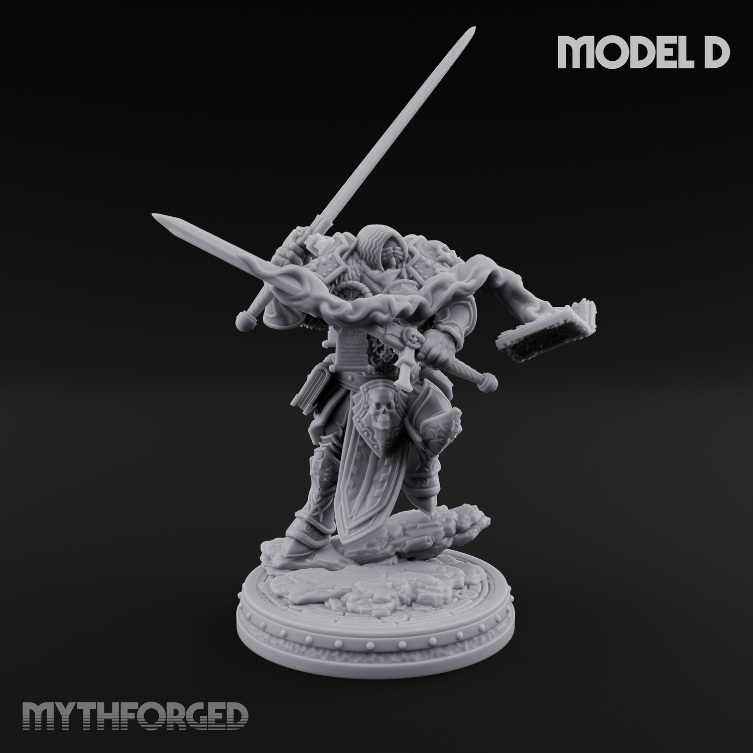 The Unseeing Holy Paladin Order Miniature for Dungeons and Dragons, Pathfinder or other TTRPGs