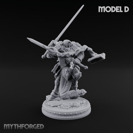 The Unseeing Holy Paladin Order Miniature for Dungeons and Dragons, Pathfinder or other TTRPGs