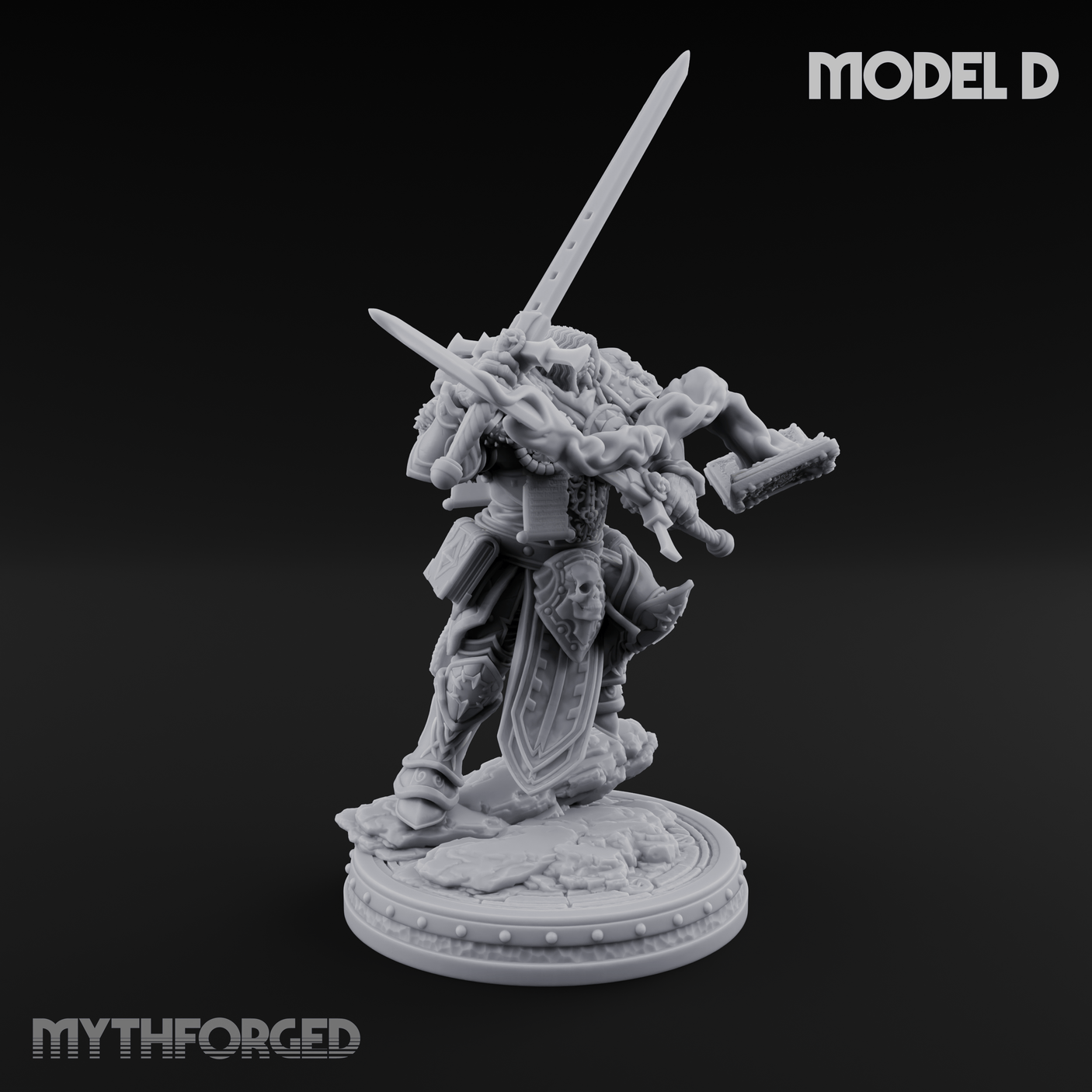 The Unseeing Holy Paladin Order Miniature for Dungeons and Dragons, Pathfinder or other TTRPGs