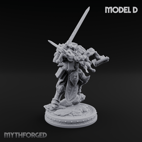 The Unseeing Holy Paladin Order D Miniature for Dungeons and Dragons, Pathfinder or other TTRPGs