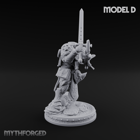 The Unseeing Holy Paladin Order D Miniature for Dungeons and Dragons, Pathfinder or other TTRPGs