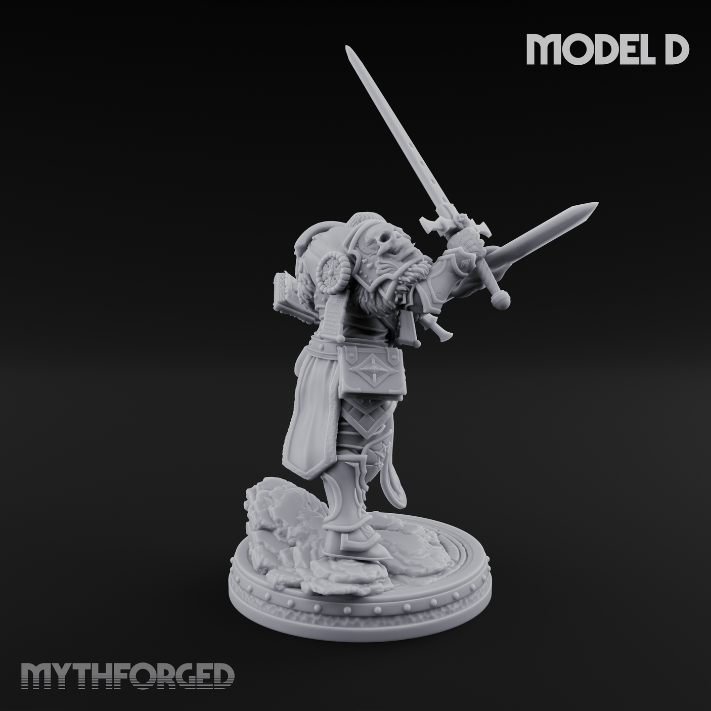 The Unseeing Holy Paladin Order D Miniature for Dungeons and Dragons, Pathfinder or other TTRPGs
