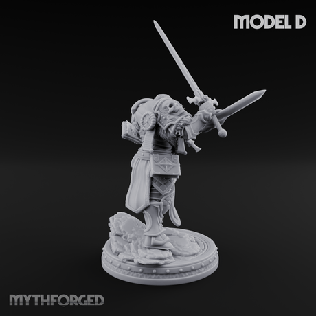 The Unseeing Holy Paladin Order D Miniature for Dungeons and Dragons, Pathfinder or other TTRPGs