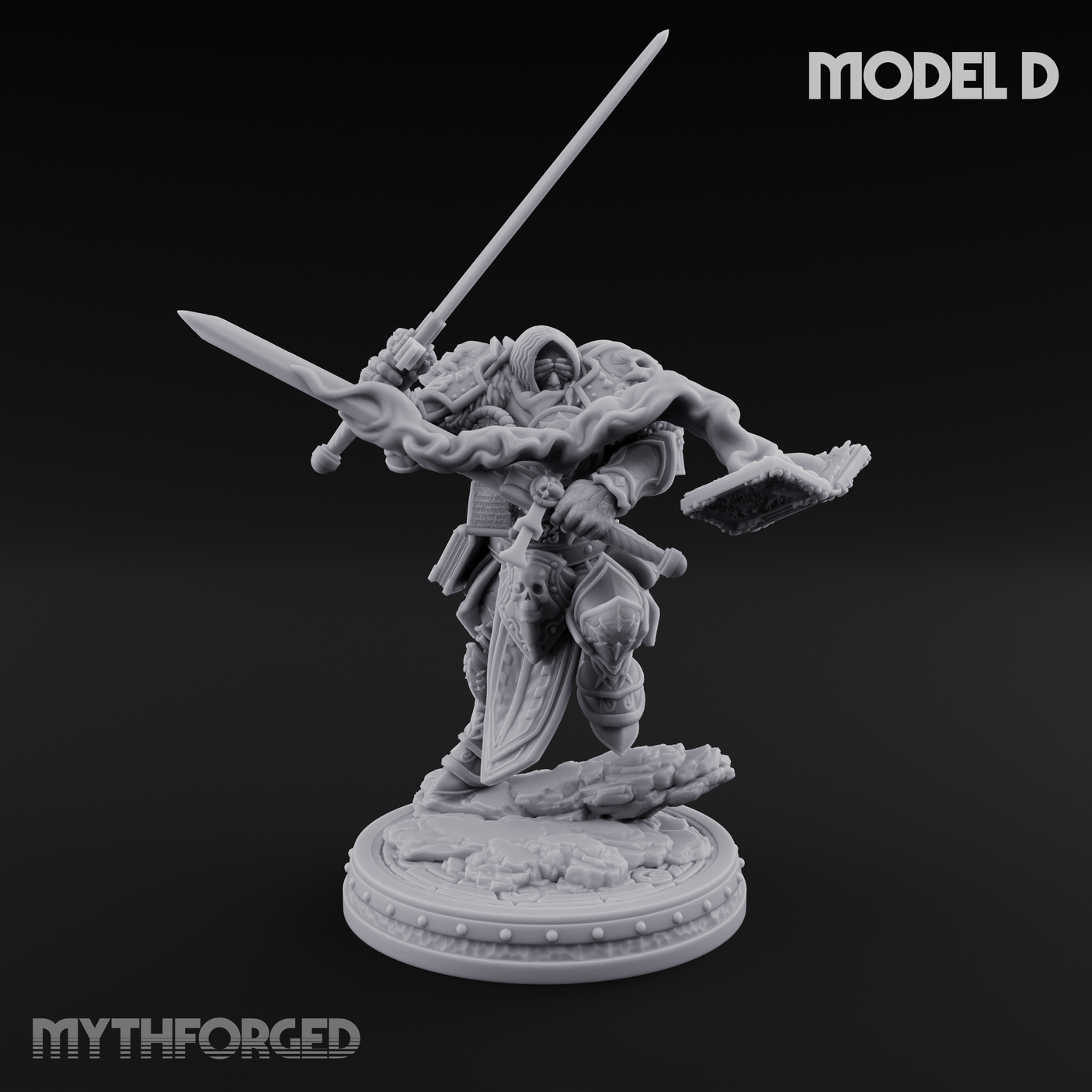 The Unseeing Holy Paladin Order D Miniature for Dungeons and Dragons, Pathfinder or other TTRPGs