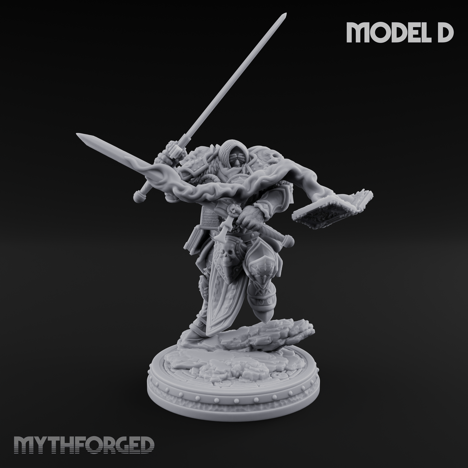 The Unseeing Holy Paladin Order D Miniature for Dungeons and Dragons, Pathfinder or other TTRPGs