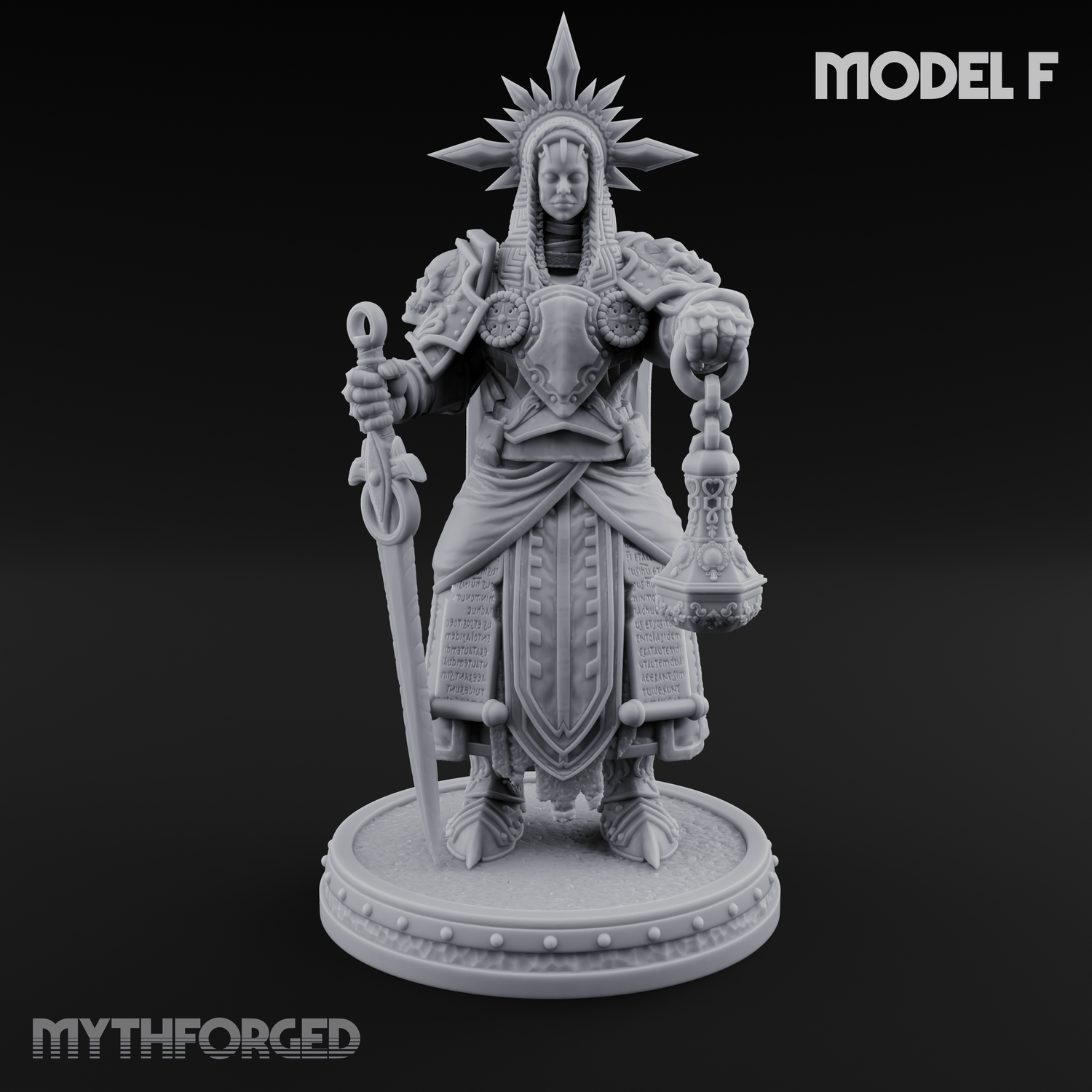 The Unseeing Holy Paladin Order Miniature for Dungeons and Dragons, Pathfinder or other TTRPGs