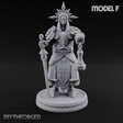 The Unseeing Holy Paladin Order F Miniature for Dungeons and Dragons, Pathfinder or other TTRPGs