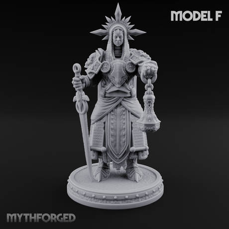 The Unseeing Holy Paladin Order F Miniature for Dungeons and Dragons, Pathfinder or other TTRPGs