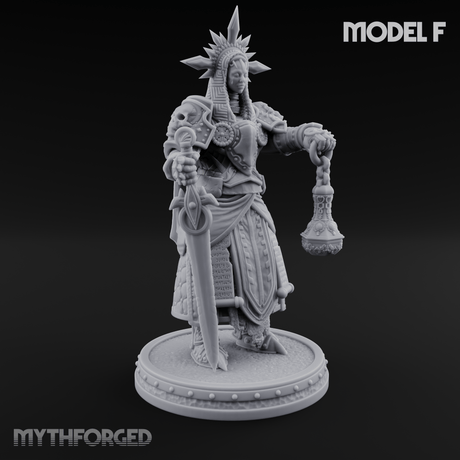 The Unseeing Holy Paladin Order F Miniature for Dungeons and Dragons, Pathfinder or other TTRPGs