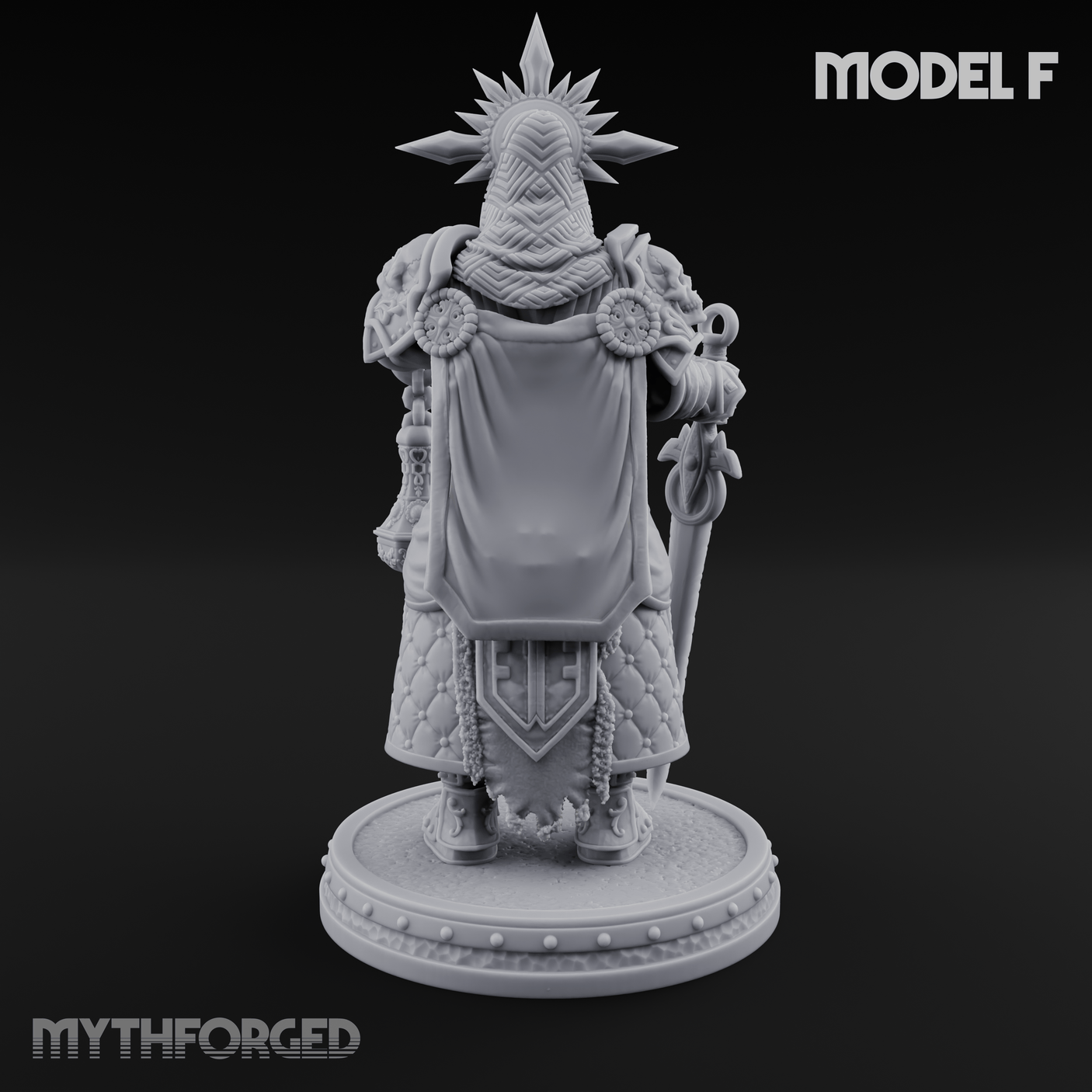 The Unseeing Holy Paladin Order F Miniature for Dungeons and Dragons, Pathfinder or other TTRPGs
