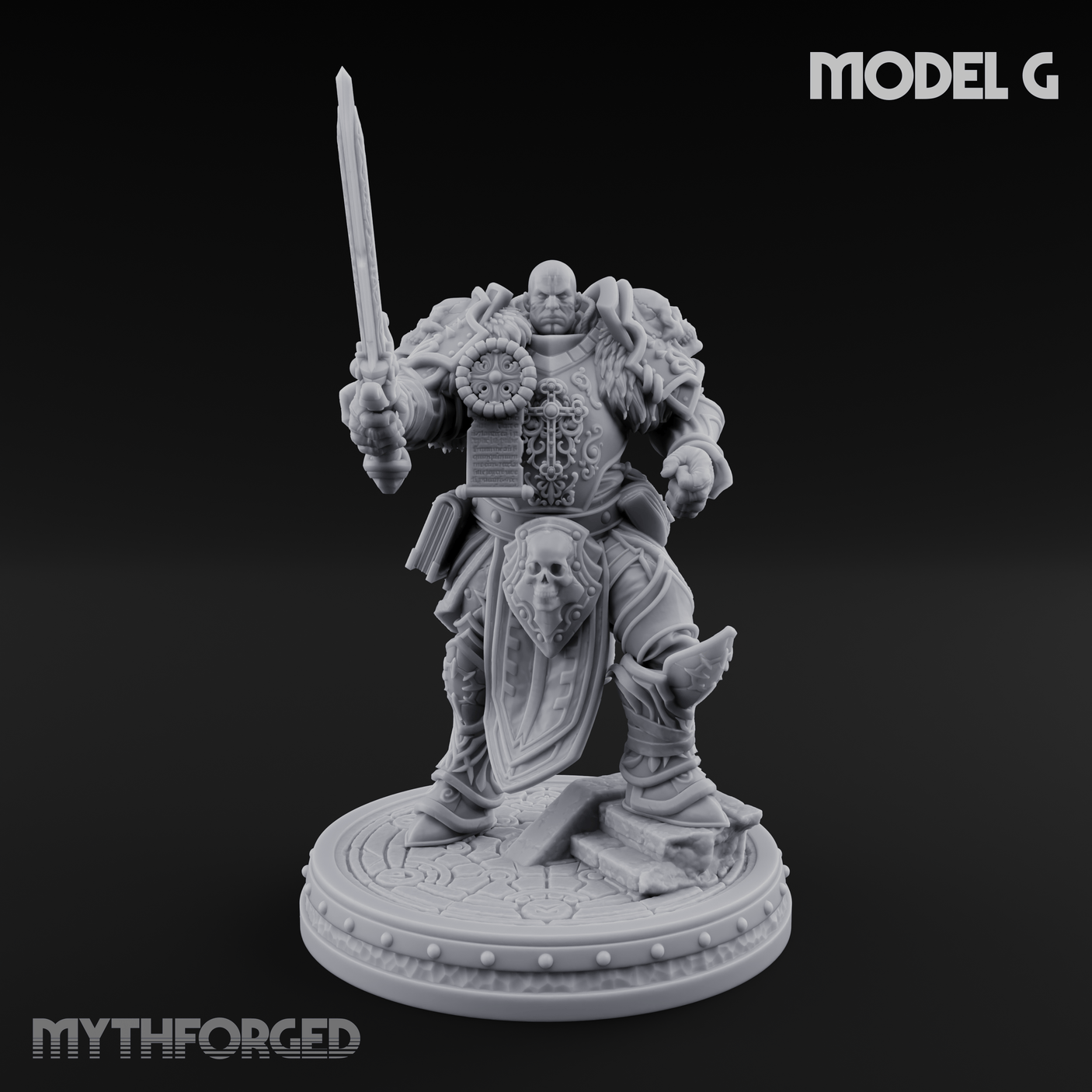The Unseeing Holy Paladin Order G Miniature for Dungeons and Dragons, Pathfinder or other TTRPGs