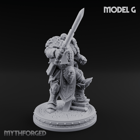 The Unseeing Holy Paladin Order Miniature for Dungeons and Dragons, Pathfinder or other TTRPGs