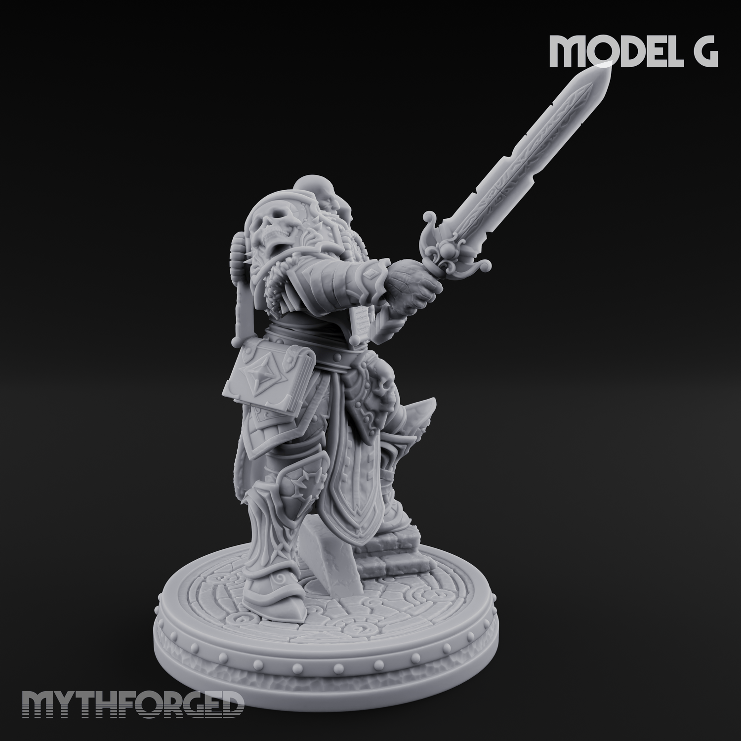 The Unseeing Holy Paladin Order G Miniature for Dungeons and Dragons, Pathfinder or other TTRPGs