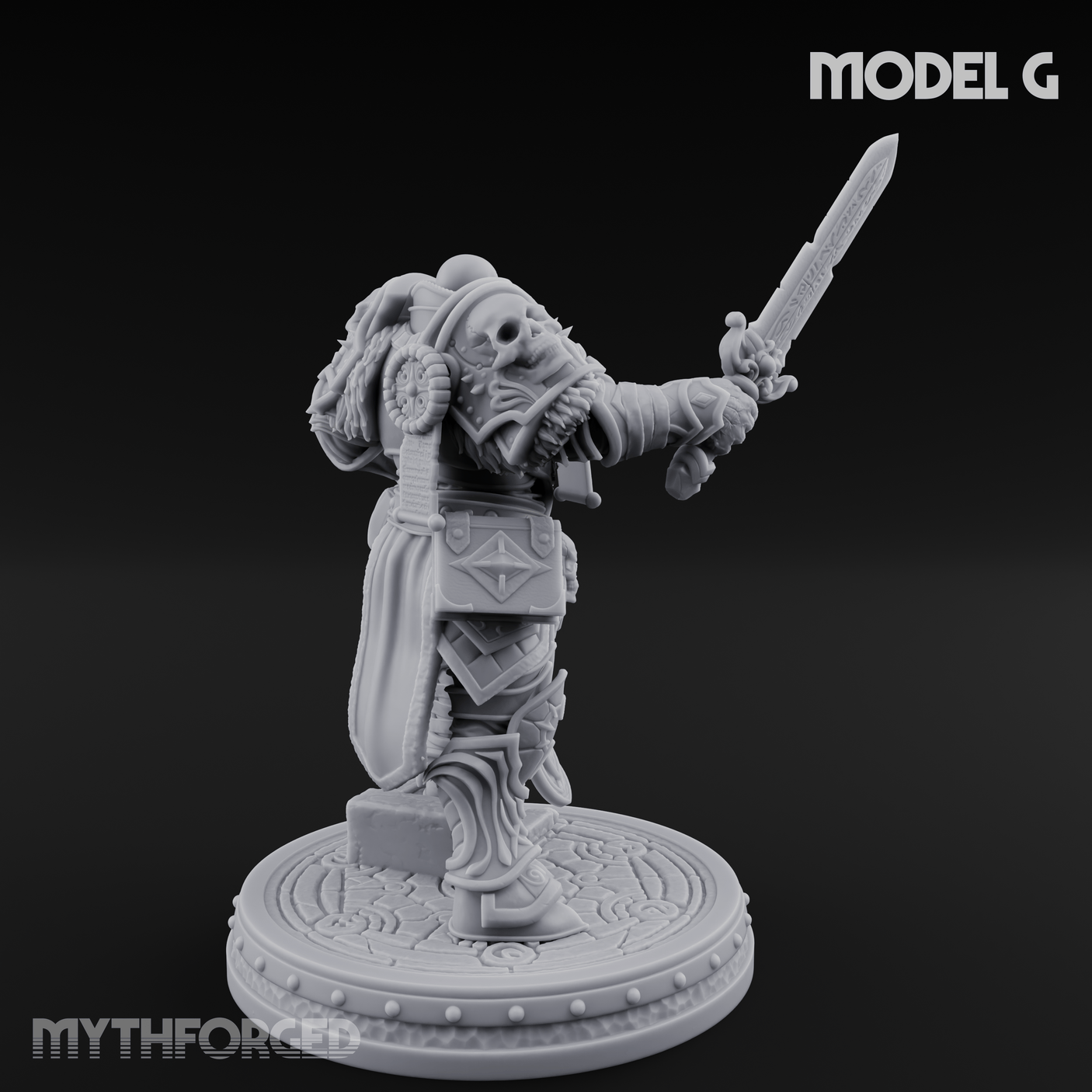 The Unseeing Holy Paladin Order G Miniature for Dungeons and Dragons, Pathfinder or other TTRPGs