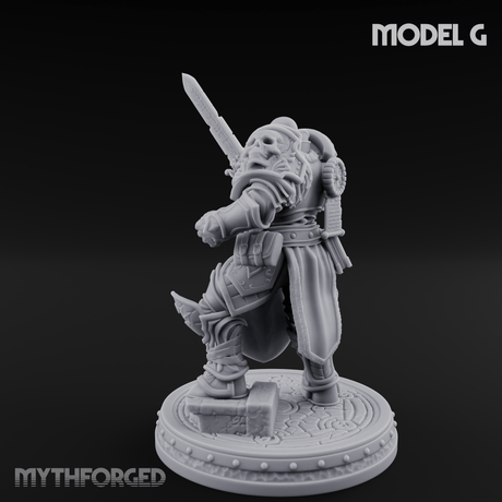 The Unseeing Holy Paladin Order G Miniature for Dungeons and Dragons, Pathfinder or other TTRPGs