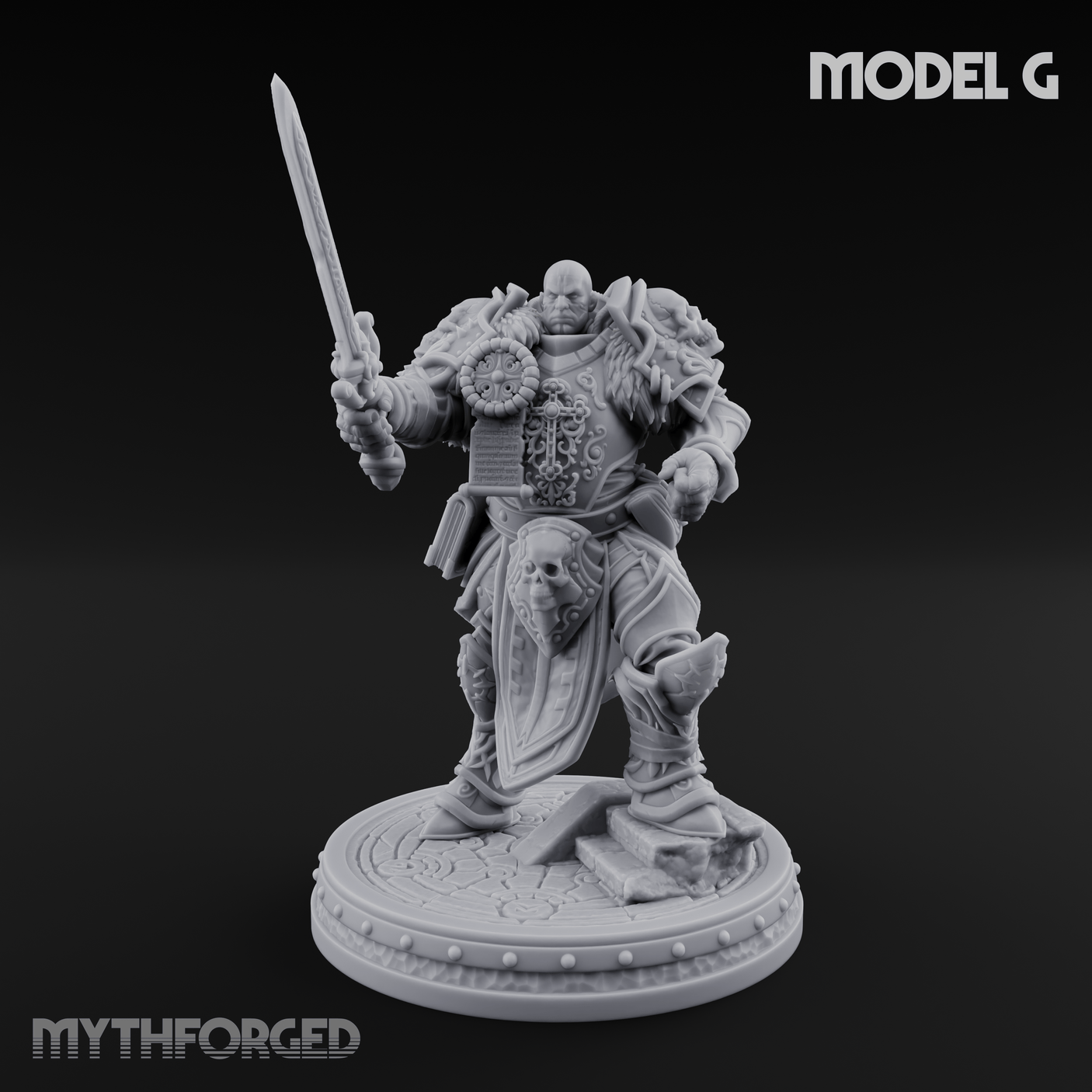 The Unseeing Holy Paladin Order G Miniature for Dungeons and Dragons, Pathfinder or other TTRPGs