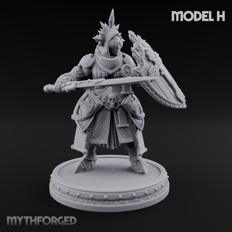 The Unseeing Holy Paladin Order Miniature for Dungeons and Dragons, Pathfinder or other TTRPGs