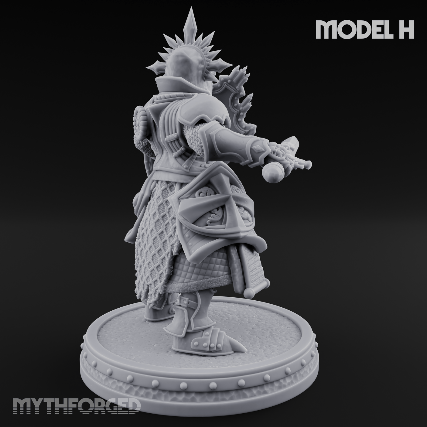 The Unseeing Holy Paladin Order H Miniature for Dungeons and Dragons, Pathfinder or other TTRPGs