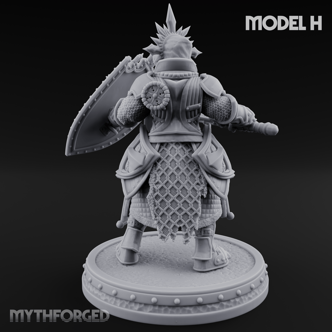 The Unseeing Holy Paladin Order H Miniature for Dungeons and Dragons, Pathfinder or other TTRPGs