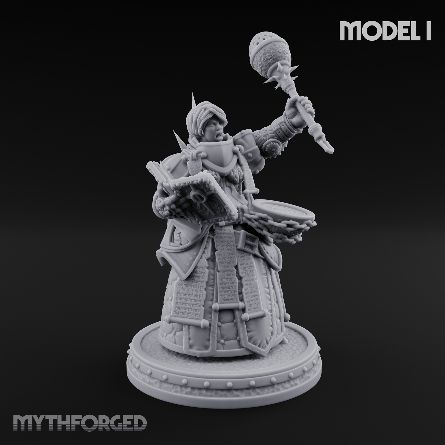 The Unseeing Holy Paladin Order Miniature for Dungeons and Dragons, Pathfinder or other TTRPGs