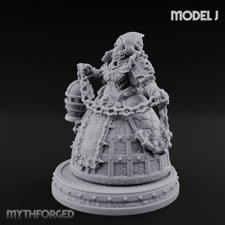 The Unseeing Holy Paladin Order J Miniature for Dungeons and Dragons, Pathfinder or other TTRPGs