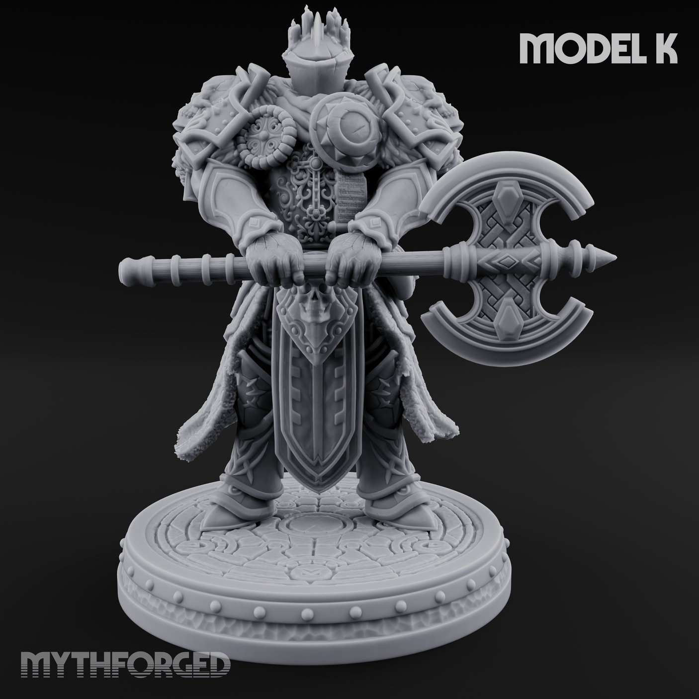 The Unseeing Holy Paladin Order K Miniature for Dungeons and Dragons, Pathfinder or other TTRPGs