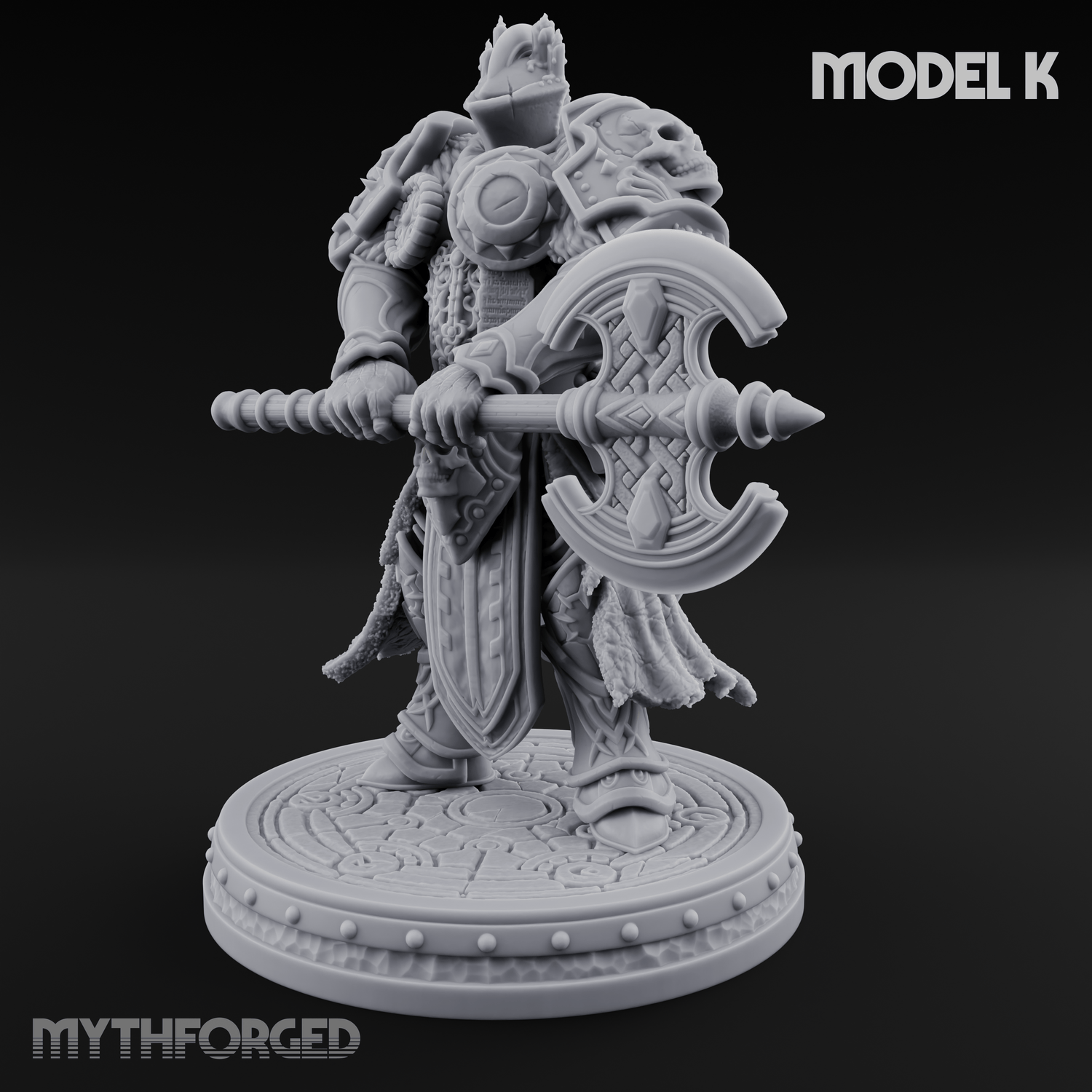 The Unseeing Holy Paladin Order K Miniature for Dungeons and Dragons, Pathfinder or other TTRPGs