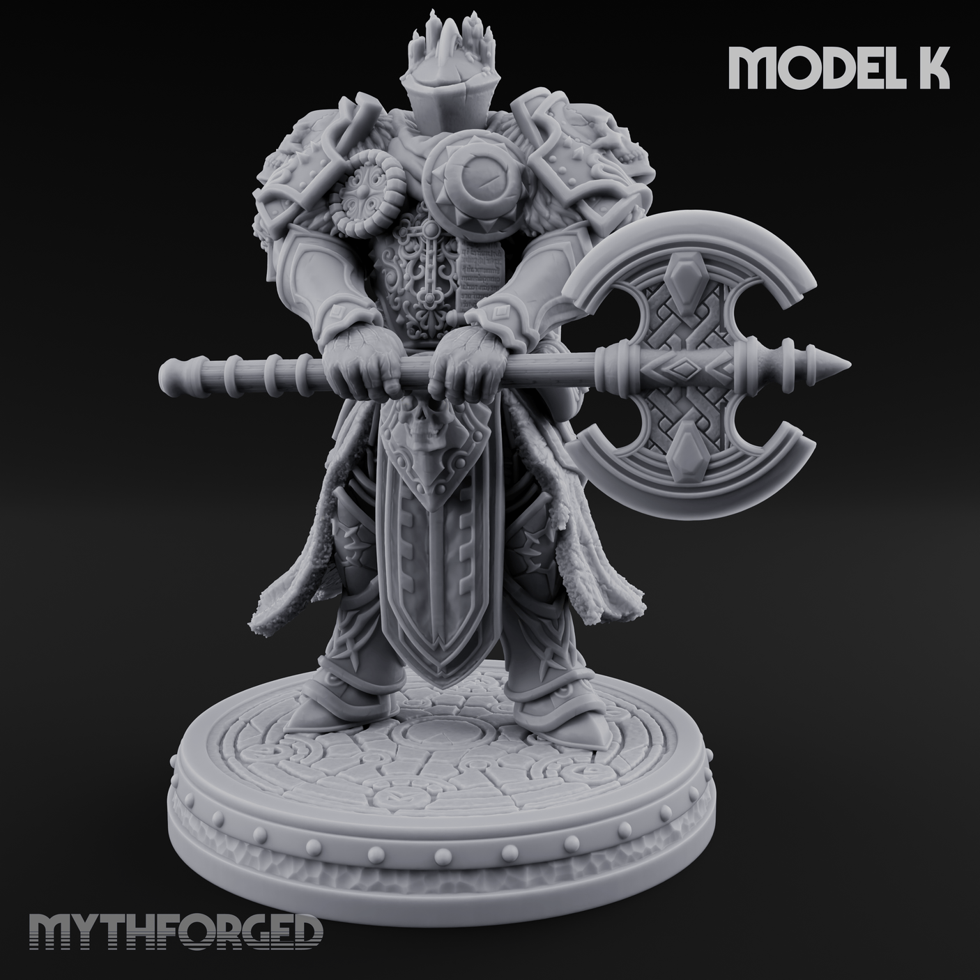 The Unseeing Holy Paladin Order K Miniature for Dungeons and Dragons, Pathfinder or other TTRPGs