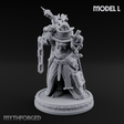 The Unseeing Holy Paladin Order L Miniature for Dungeons and Dragons, Pathfinder or other TTRPGs