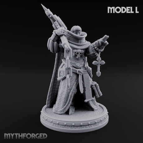 The Unseeing Holy Paladin Order L Miniature for Dungeons and Dragons, Pathfinder or other TTRPGs