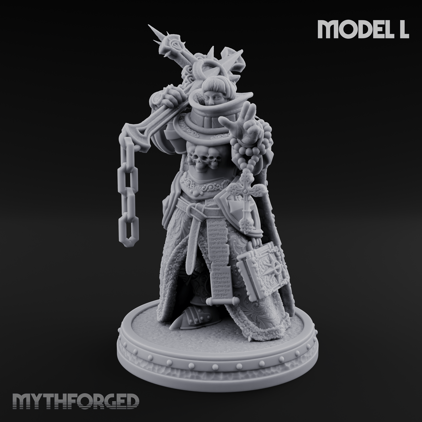 The Unseeing Holy Paladin Order L Miniature for Dungeons and Dragons, Pathfinder or other TTRPGs