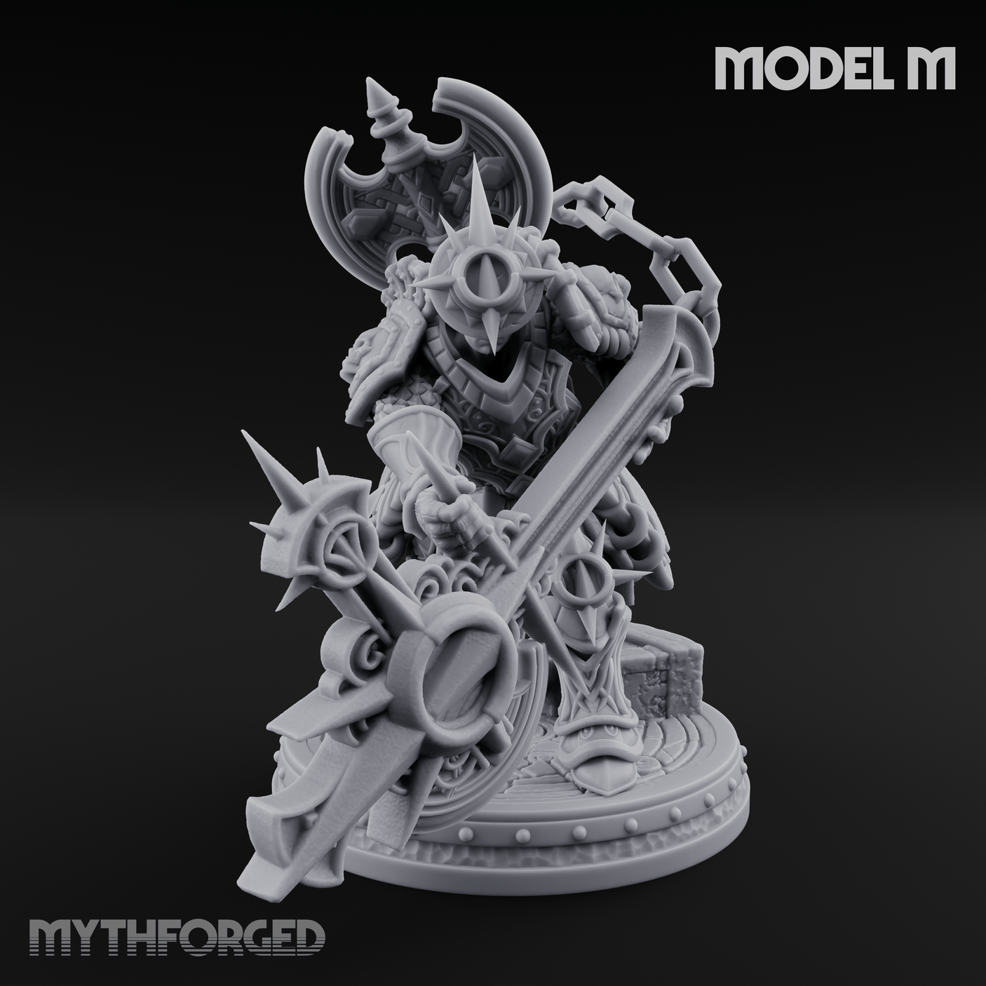 The Unseeing Holy Paladin Order M Miniature for Dungeons and Dragons, Pathfinder or other TTRPGs