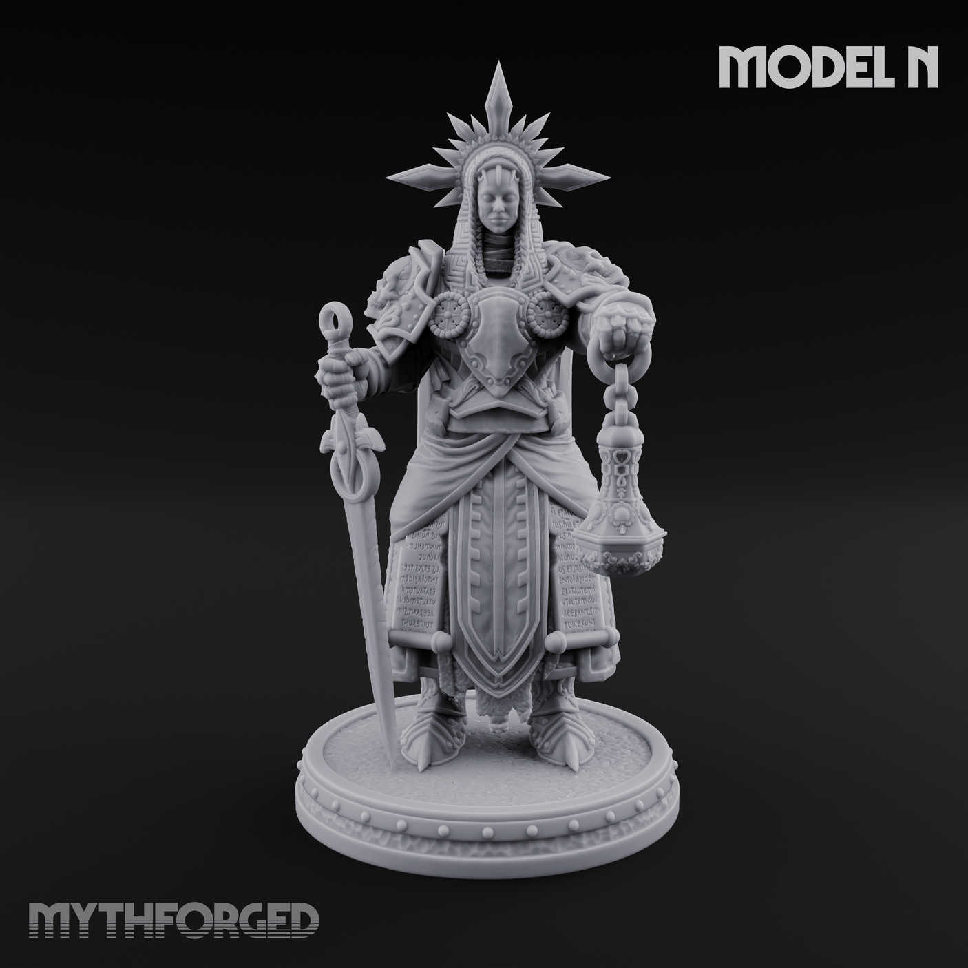 The Unseeing Holy Paladin Order N Miniature for Dungeons and Dragons, Pathfinder or other TTRPGs