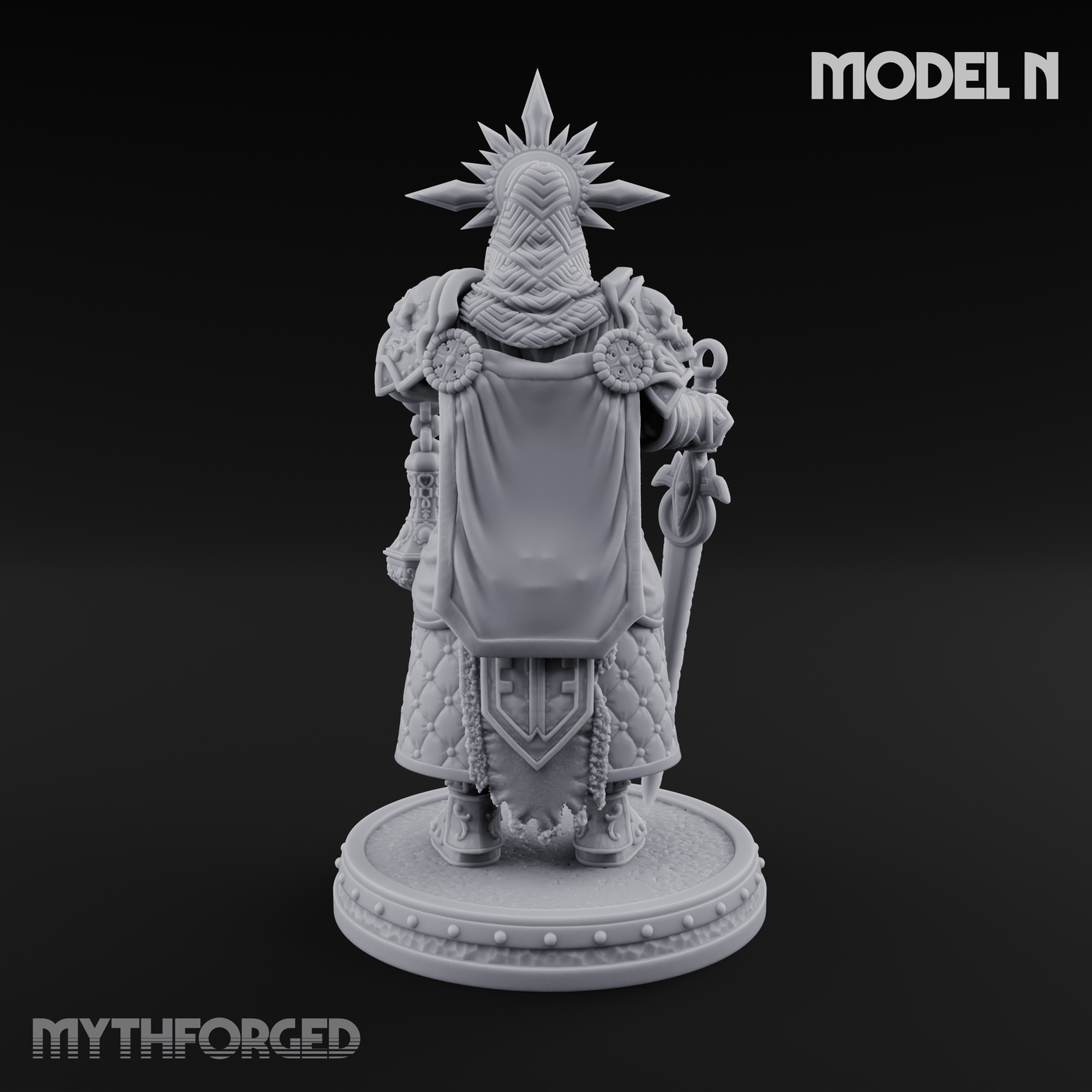 The Unseeing Holy Paladin Order N Miniature for Dungeons and Dragons, Pathfinder or other TTRPGs