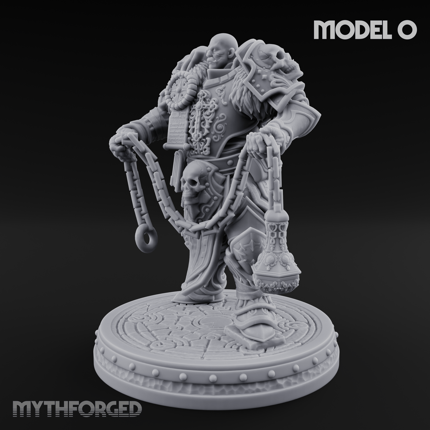 The Unseeing Holy Paladin Order O Miniature for Dungeons and Dragons, Pathfinder or other TTRPGs