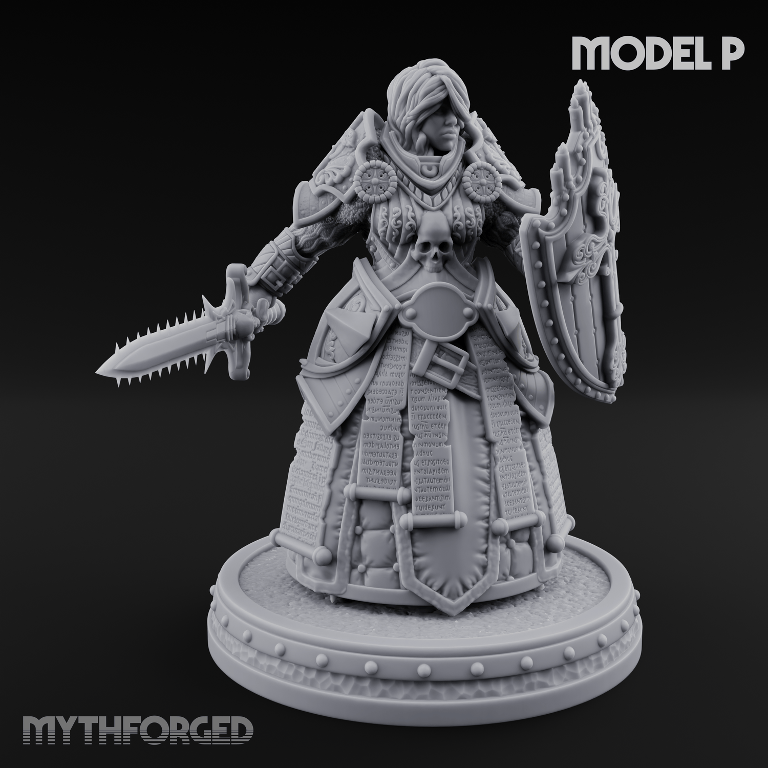 The Unseeing Holy Paladin Order Miniature for Dungeons and Dragons, Pathfinder or other TTRPGs