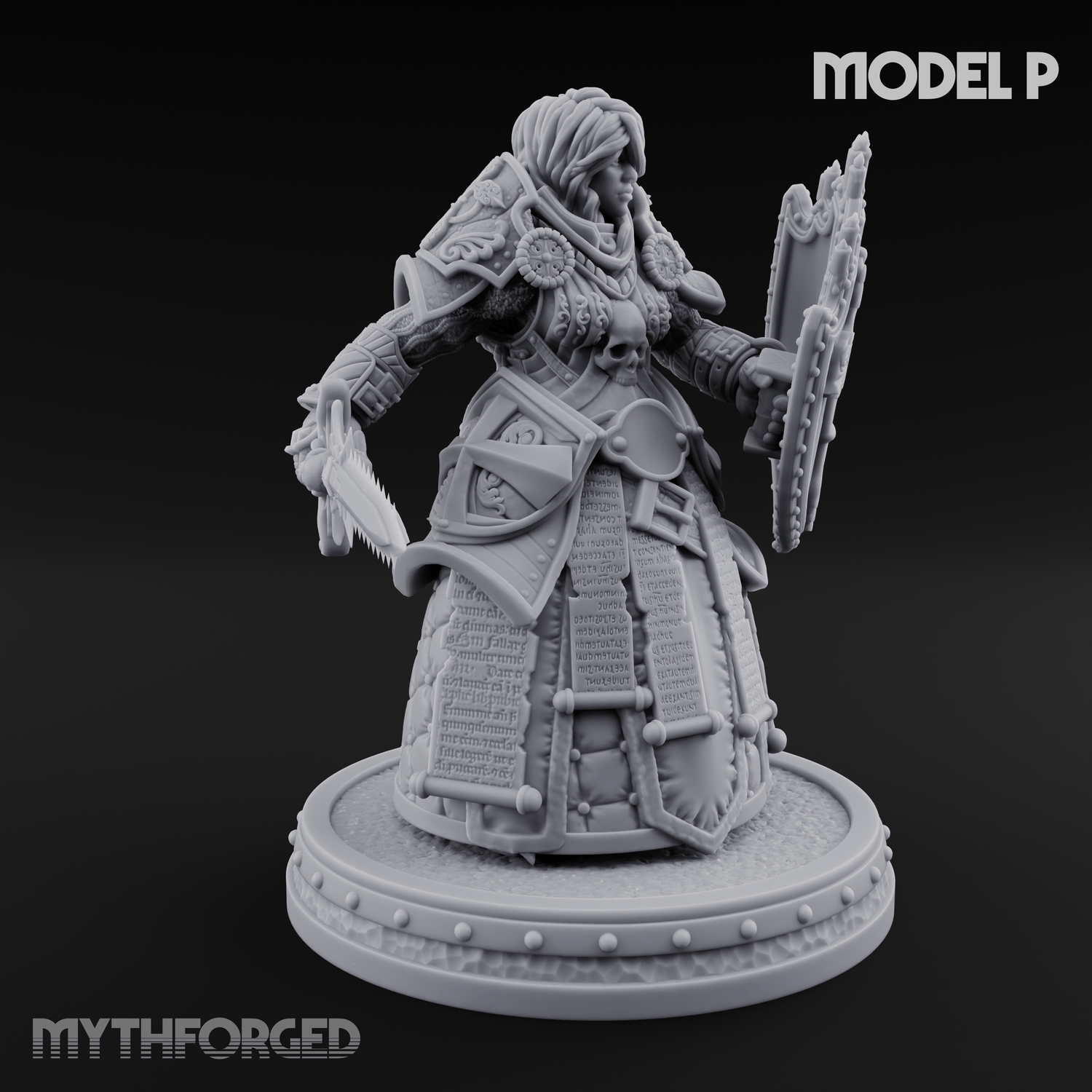 The Unseeing Holy Paladin Order Miniature for Dungeons and Dragons, Pathfinder or other TTRPGs