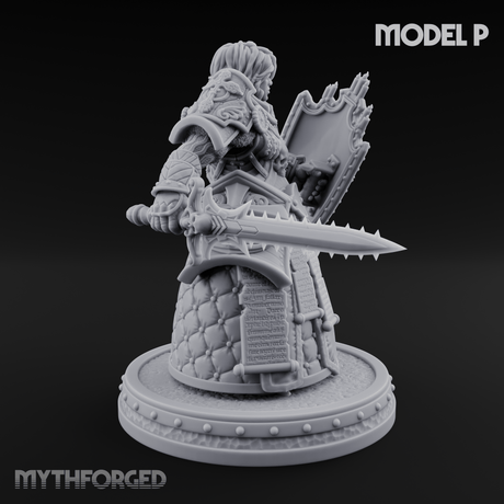 The Unseeing Holy Paladin Order P Miniature for Dungeons and Dragons, Pathfinder or other TTRPGs